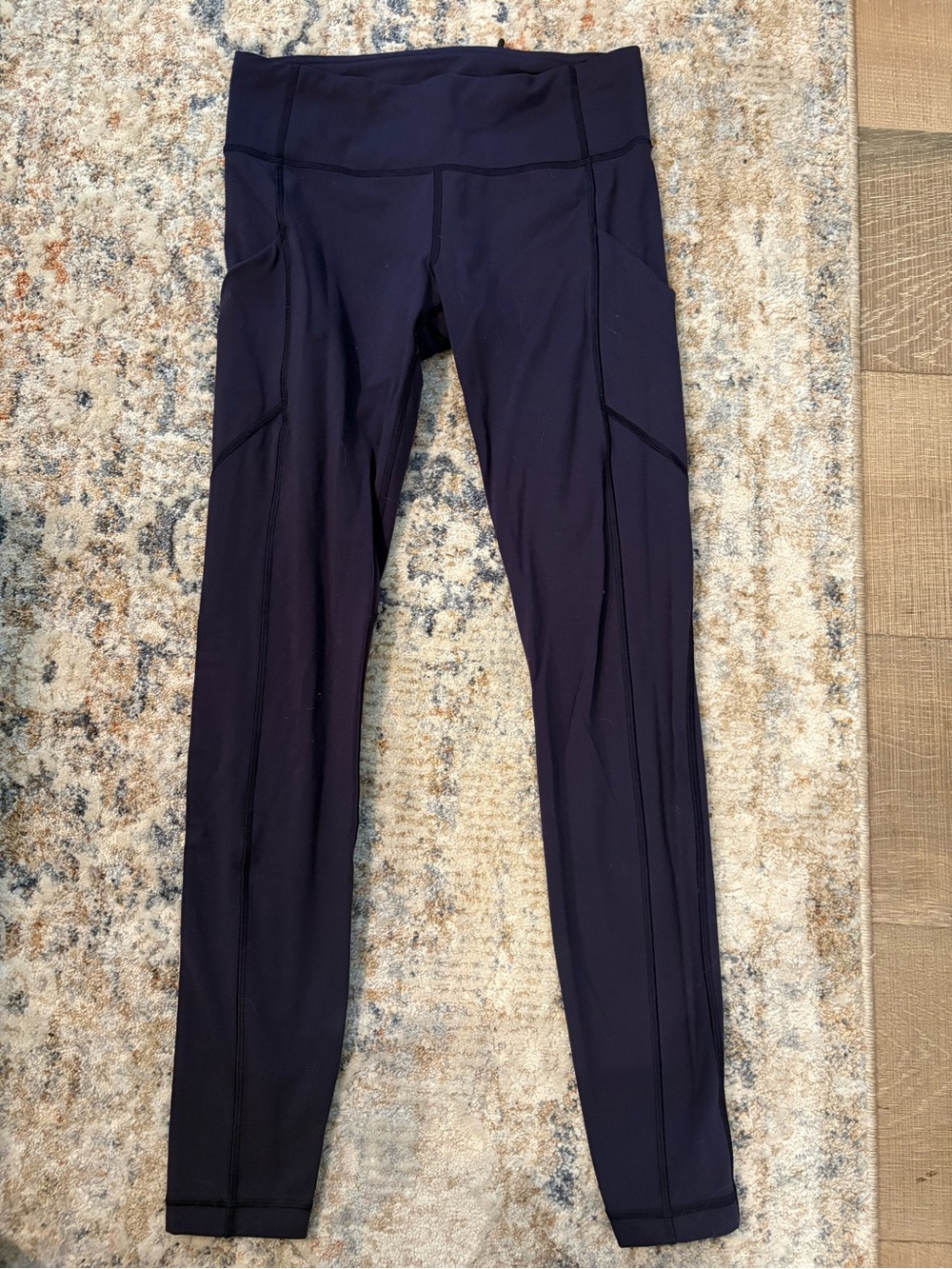 High-Waist Active Leggings in Deep Navy